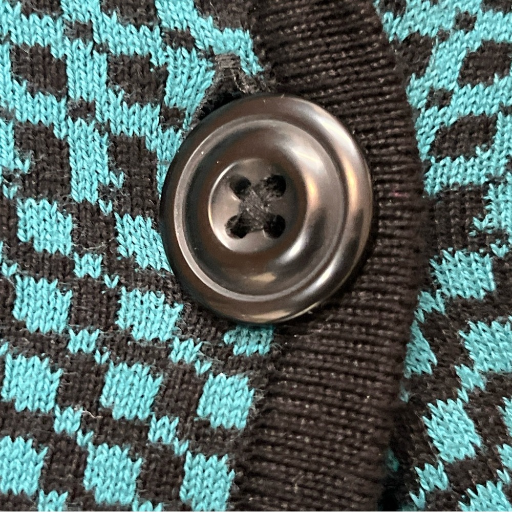 Pendleton Cotton Houndstooth Womens Cardigan Sz S… - image 3